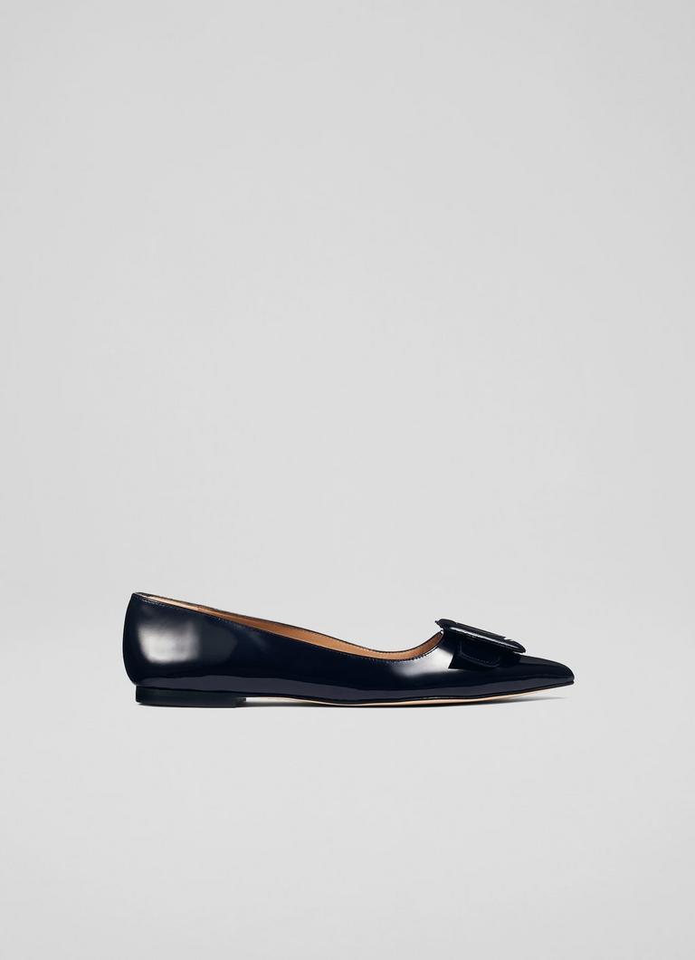 Patent leather flat deals shoes